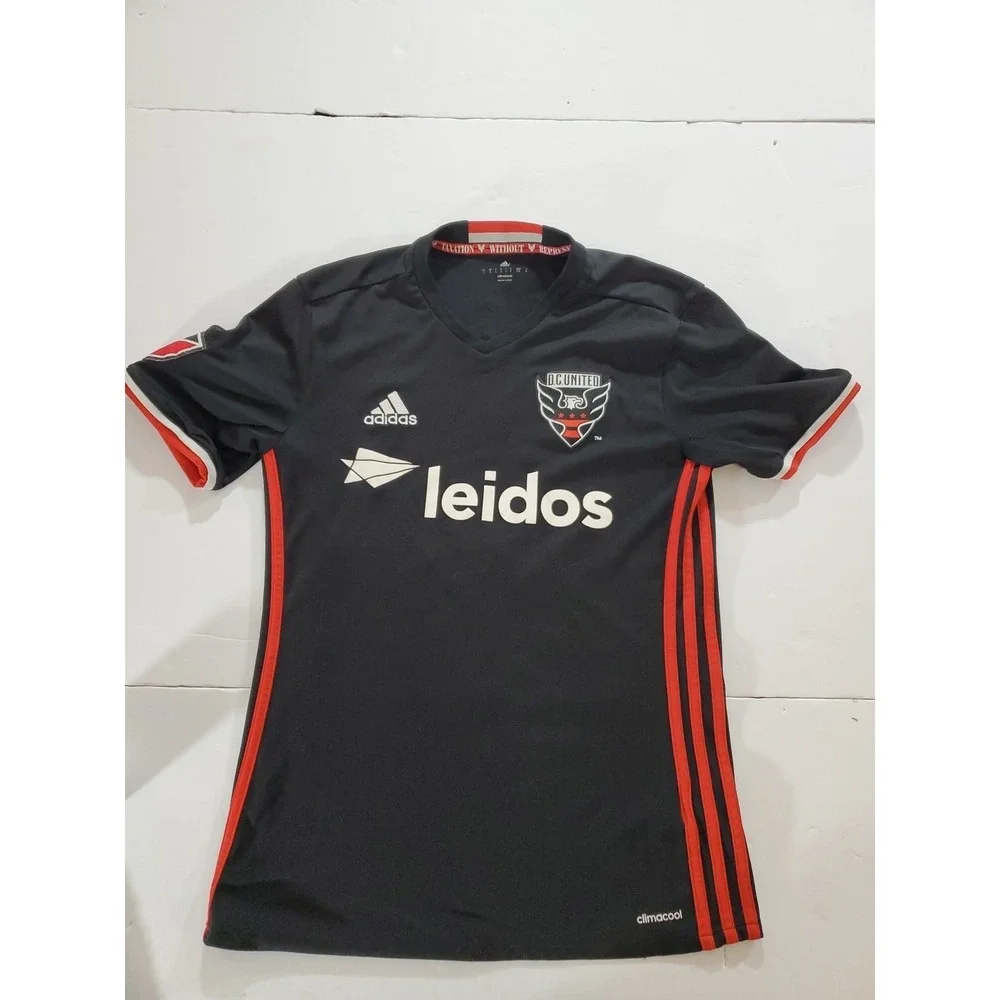 2016-2017 D.C. United Adidas Home Soccer Kit Black #3 Jersey‎ Men's Small